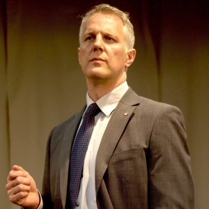 Nicholas Cass-Beggs as Prime Minister in Proud